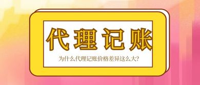 为什么代理记账价格差异如此显著？解析因素与选择建议